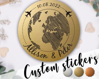 Custom Stickers Wedding, Labels, Wedding Favor Tags, Favor Labels, Wedding Stickers,  Wedding tags, Christening Sticker, Foil Stickers