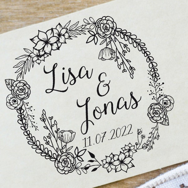 Wedding Personalized Stamp, Save the Date, Rubber Wedding Stamps,  Tampon Mariage,  Custom Stamps,  Stempel Hochzeit, Timbri Matrimonio