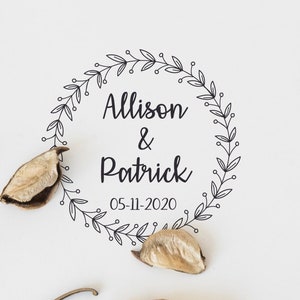 PERSONALIZZATO WEDDING SEAL, Link Seal, Dettaglio Matrimonio, Sigillo Matrimonio, Inviti Sigillo Matrimonio, Regali, Cuo Alloro Personalizzato