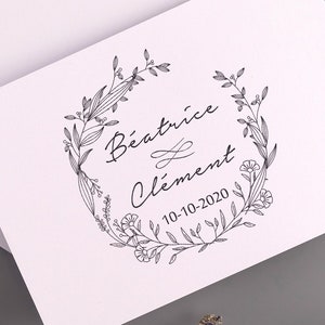 MARIAGE SEAL, Sceau de mariage personnalisable, Timbres de mariage, Invitation de mariage, Sceau de mariage rond, Timbre de mariage, Tampon Mariage, Mariage Timbri