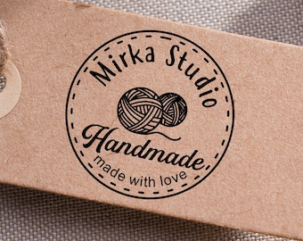 Handmade by Stamp, Crafter Made By Stamp, Personalized Stamp Gift, Made by Stamper for Cards, Custom Made by Rubber Stamp, Hand Made by Tag