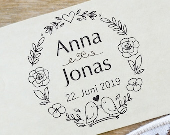 Stempel HOCHZEIT, Stempel Namen mit Datum, Stempel Personalisiert, Hochzeitsstempel, Personalisierte Stempel, Hochzeitseinladung Stempel