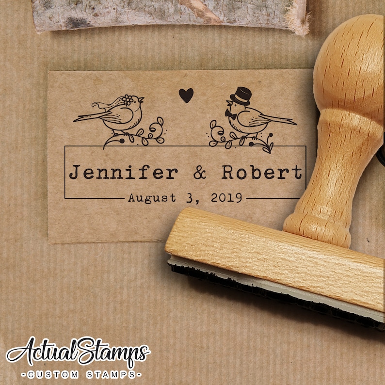 WEDDING STAMP Rubber Stamps Custom Stamp Wedding Stamps Etsy