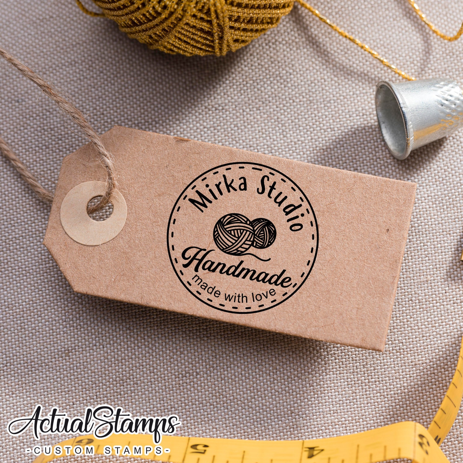 Handmade by Stamp, Crafter Made By Stamp, Personalized Stamp Gift, Made by Stamper for Cards, Custom Made by Rubber Stamp, Hand Made by Tag