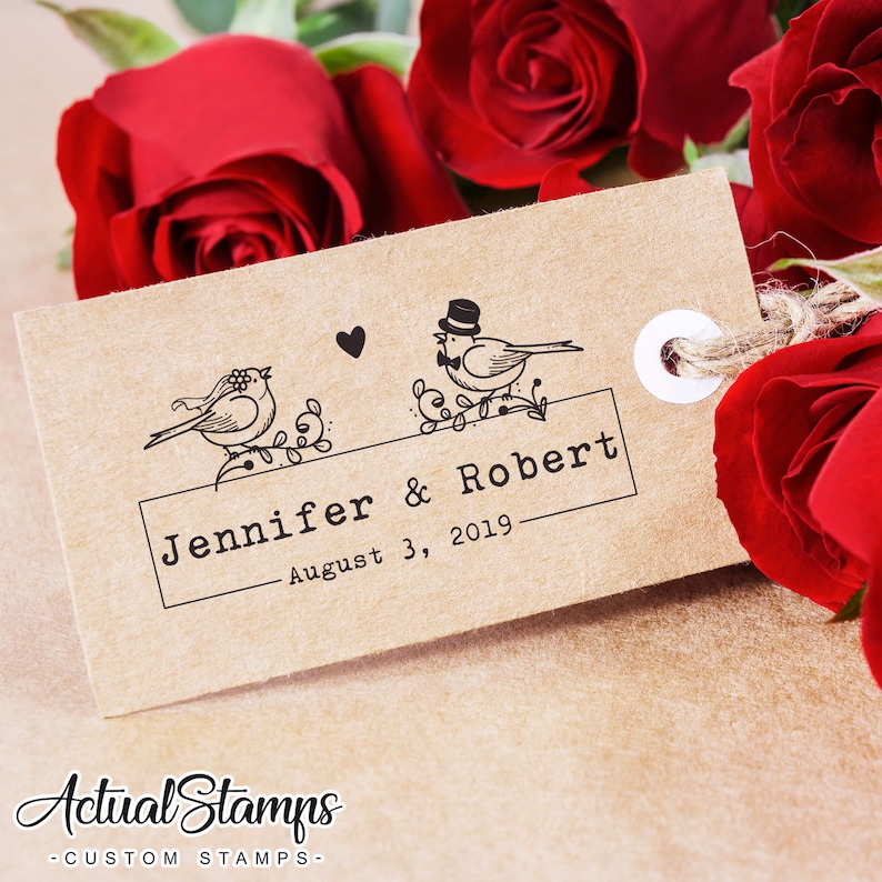 WEDDING STAMP Rubber Stamps Custom Stamp Wedding Stamps Etsy