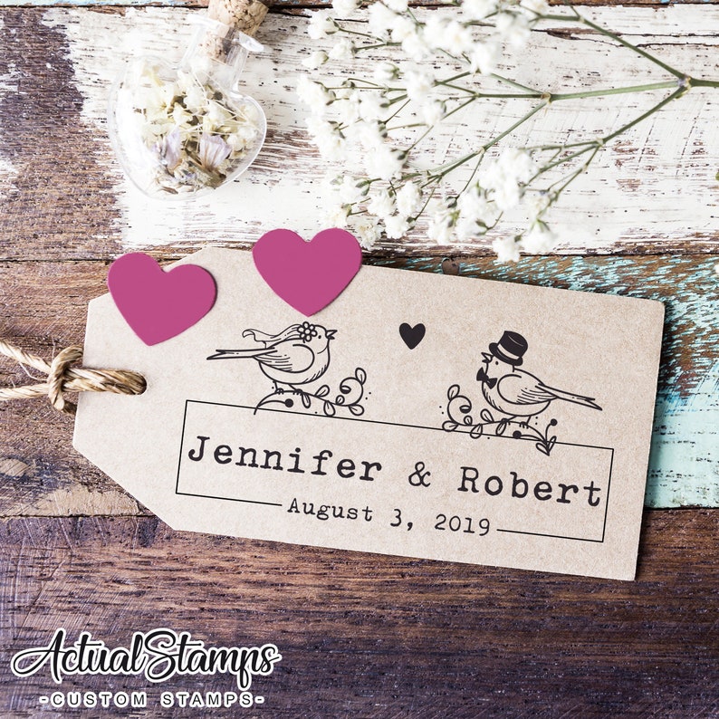 WEDDING STAMP Rubber Stamps Custom Stamp Wedding Stamps Etsy