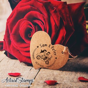 MARIAGE Custom SEAL, Timbres de mariage, Custom Cuño, Tandem, Tampon Mariage, Mariage Timbri, Timbre de mariage, Stempel Hochzeit image 7