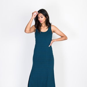 Bamboo Striped Tank Summer Dress