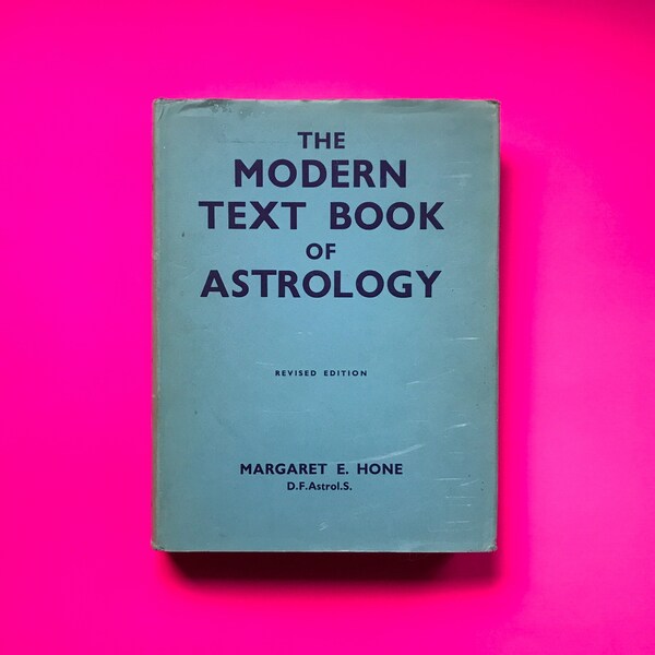 1950s Text Book of Astrology by Margaret Hone Horoscope Zodiac Vintage Book