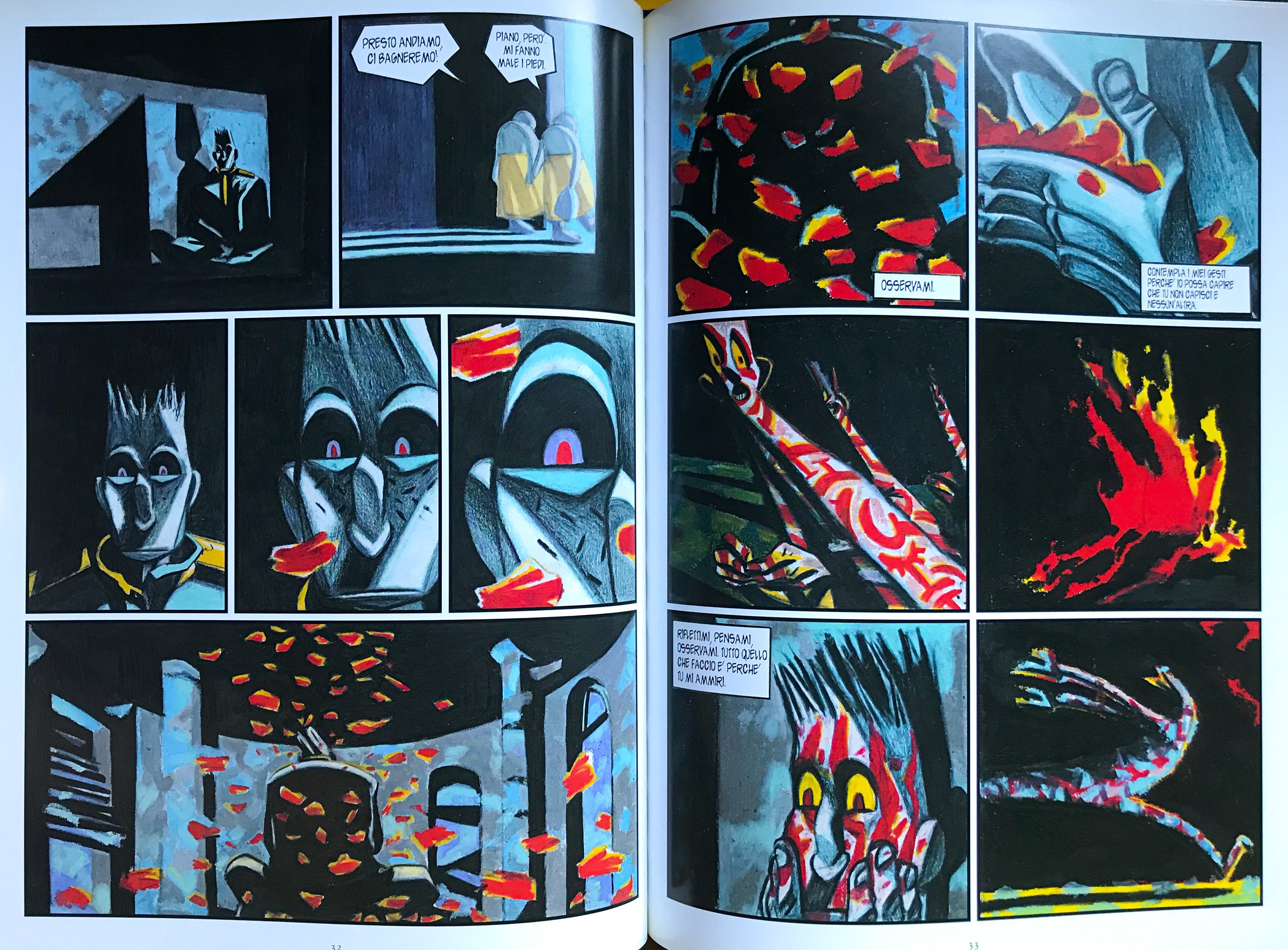 Fuochi by Lorenzo Mattotti- Italian Edition- Graphic Novel - Very