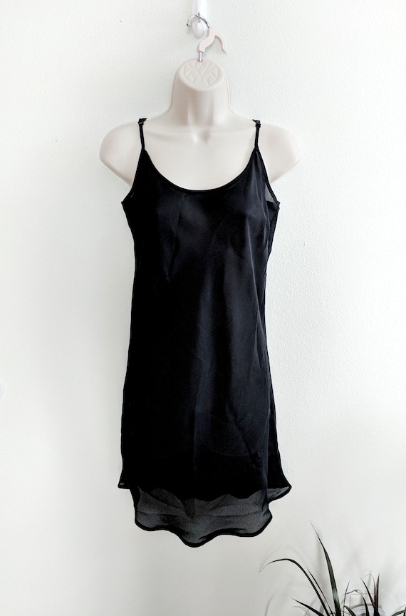 sheer black slip