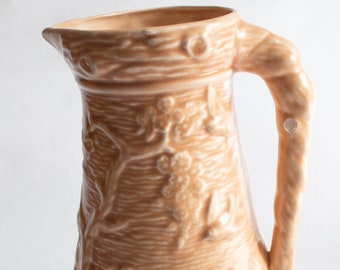 Vintage Sylvac Large Brown Jug, Vintage Art Deco Sylvac, Vintage Brown Vases, Sylvac Jugs