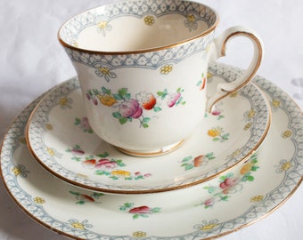 Royal Albert Crown China Teacup Trio, Vintage Teacups, Vintage Teatime, Antique Royal Albert