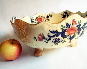 Antique Carlton Ware Scalloped Pierced Plate Wiltshaw /& Robinson 1800/'s Collectable Plate Roses Blush Ware