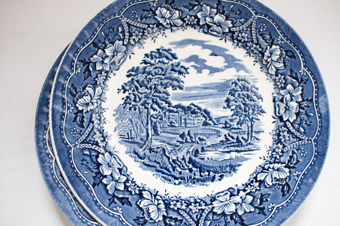 Barratts 'old Castle' Blue and White Transferware 9