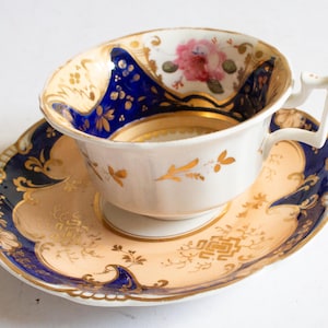 Antique China Teacup and Saucer, Vintage Teatime, Antique China Teacups
