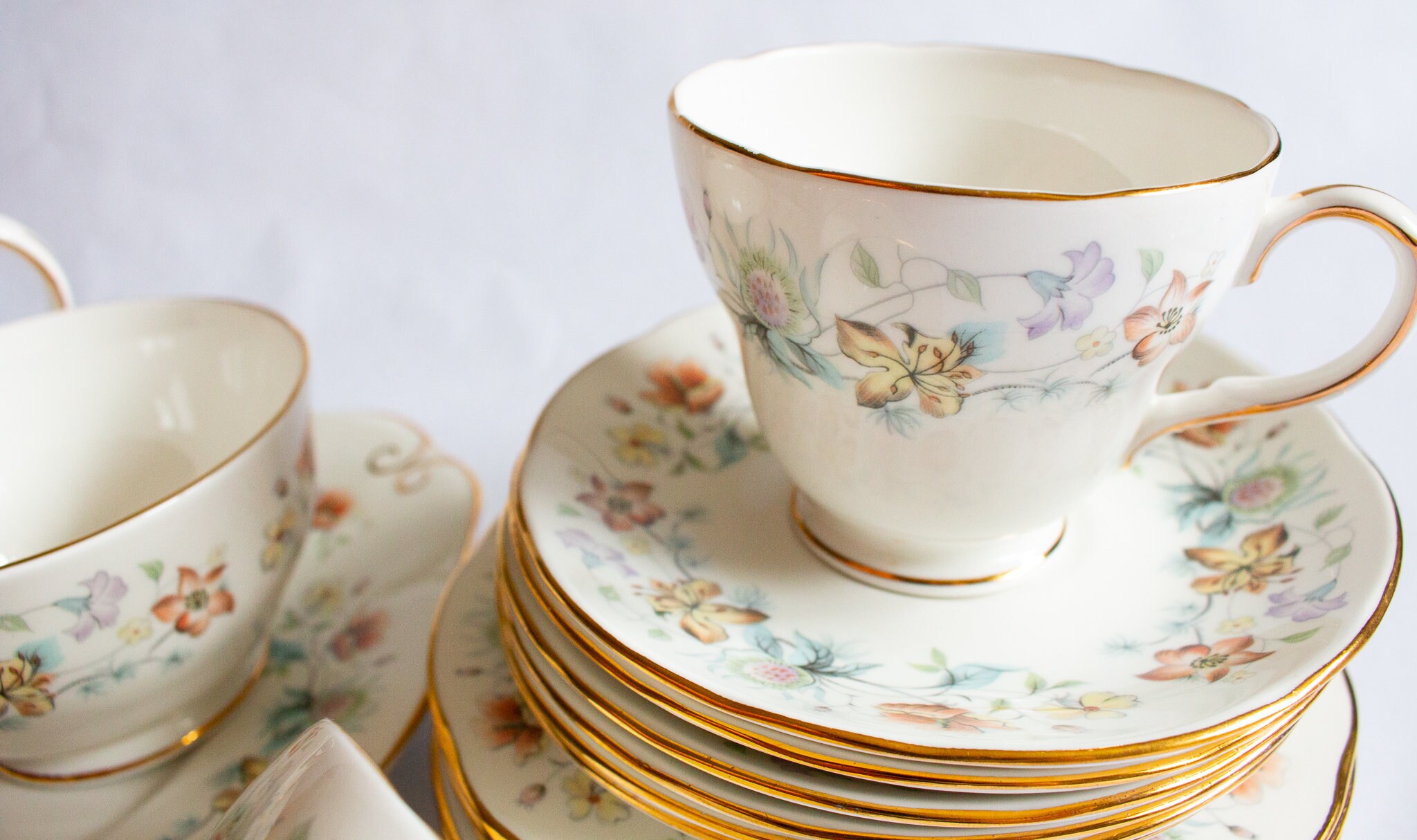 Vintage Duchess Bone China Fine Bone China 'evelyn' Etsy UK