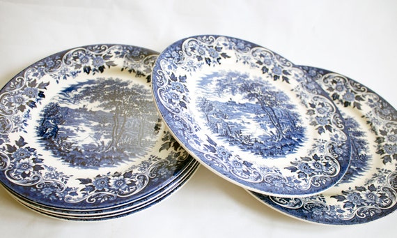 Staffordshire Pottery Pottery Broadhurst Staffordshire Blue And White Small Plate English Scene 8 Inches Wide Staffordshire Pottery Tableware Genuss Ng Staffordshire Pottery Pottery Broadhurst Staffordshire Blue And White Small Plate English Scene 8 Inches Wide Staffordshire Pottery Tableware Genuss Ng
