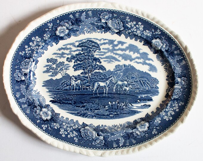 Adams 'english Scenic' Pattern Blue and White Transferware Small ...