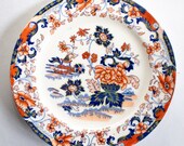 Antique Minton 39 Amherst Japan 39 Bone China Saucer Plate, Antique China Plates, Antique Imari China