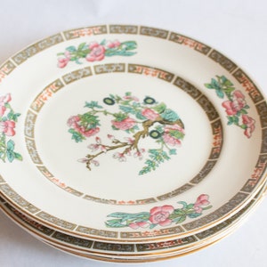 Vintage Wedgwood &#39;Indian Tree&#39; Pattern Side Plates (4), Vintage Wedgwood China, Vintage Teatime, Indian Tree Pattern