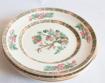 Vintage Wedgwood 'Indian Tree' Pattern Side Plates (4), Vintage Wedgwood China, Vintage Teatime, Indian Tree Pattern