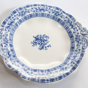 Antique Brown Westhead Moore /& Co Sylvan Blue And White Landscape Plate Transferware Staffordshire England 19th Century