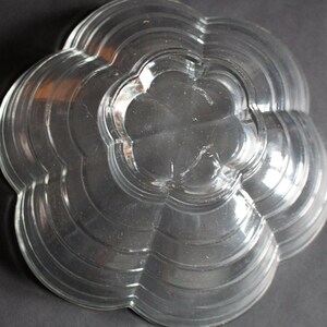 Vintage Pressed Glass Serving Bowl, Retro Glass Fruit Bowls, Vintage Glass Bowls image 5