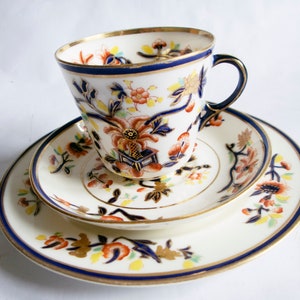 Antique Chinoiserie Teacup Trio, Vintage Teacups, Antique China, Vintage Teatime