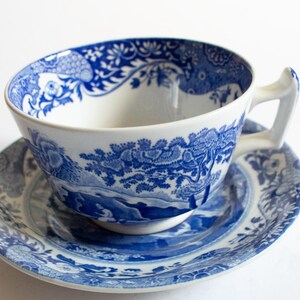 Crémier Spode Italian Blue - Porcelaine Fine - 9oz - Micro-ondes Et Lave-vaisselle