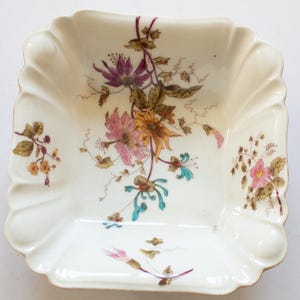 Antique Small Floral Serving Dish, Vintage Dishes