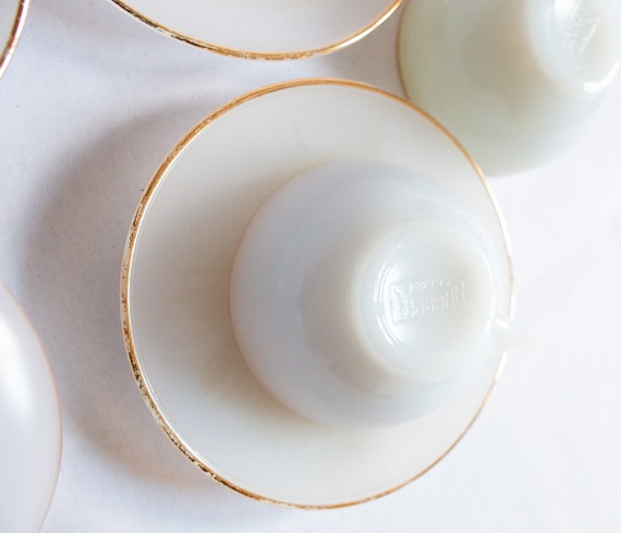 ヴィンテージ レトロ アルコパル フランス カップ＆ソーサー (4