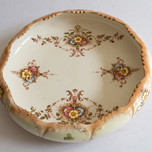 Crown Devon Fieldings Stoke on Trent 'Briar' mönster Blushware fat, Antik Blushware