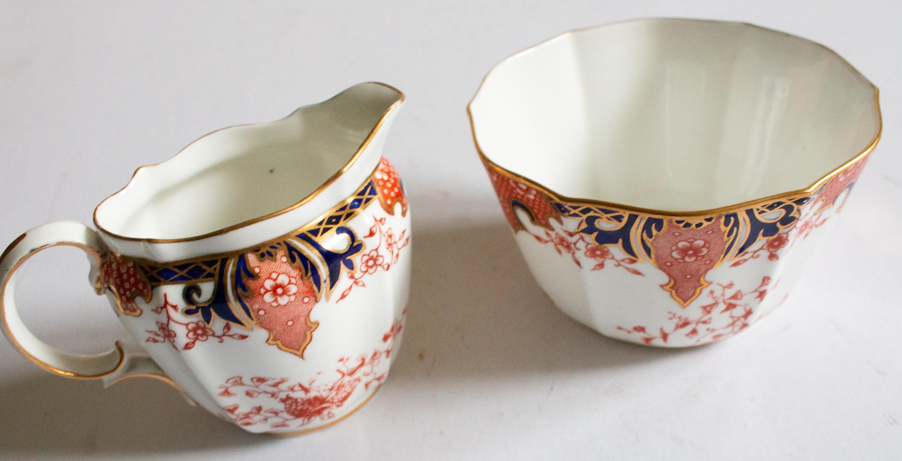 【USED】 CROWN DERBY Posies プレート　ケーキ Royal Crown Derby Posies Variant Ashby 2 Bread Plates