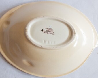 Vintage Carlton Ware Australian Design Brown Moulded Leaf