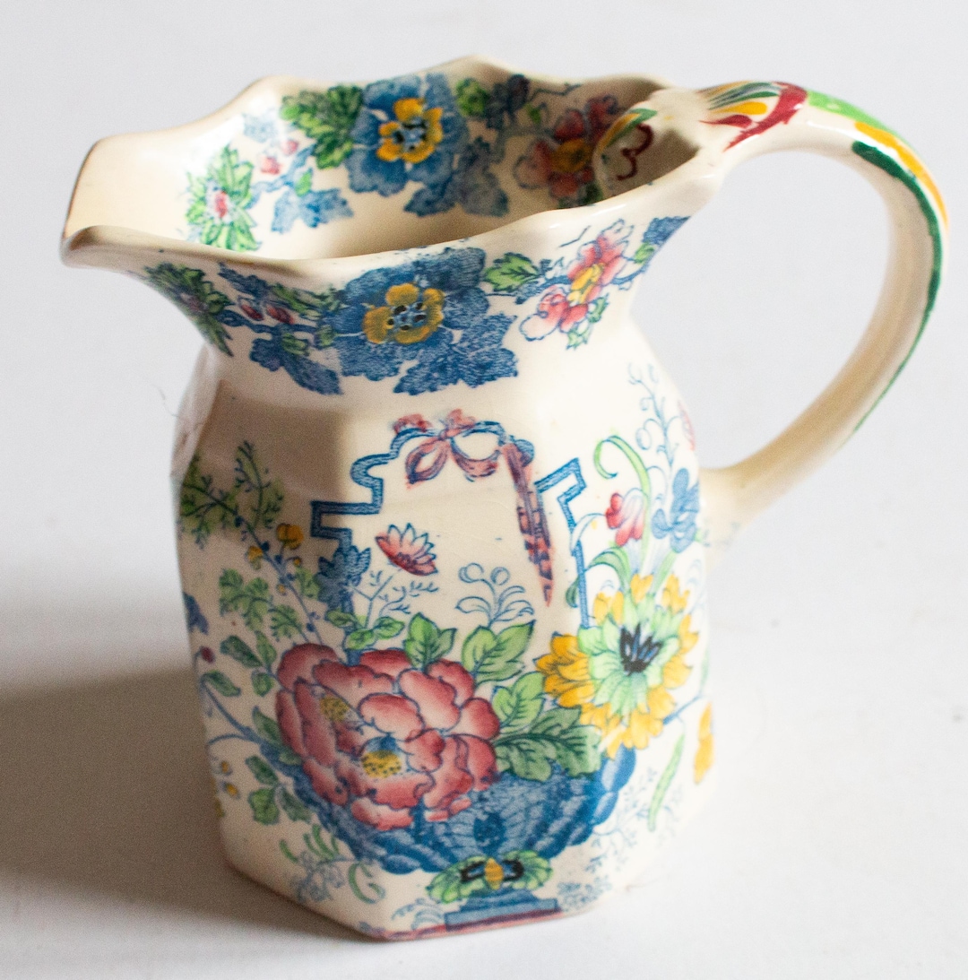 Strathmore Pattern Mason's Ironstone 'strathmore' Pattern Small Pitcher or Jug, Vintage ...