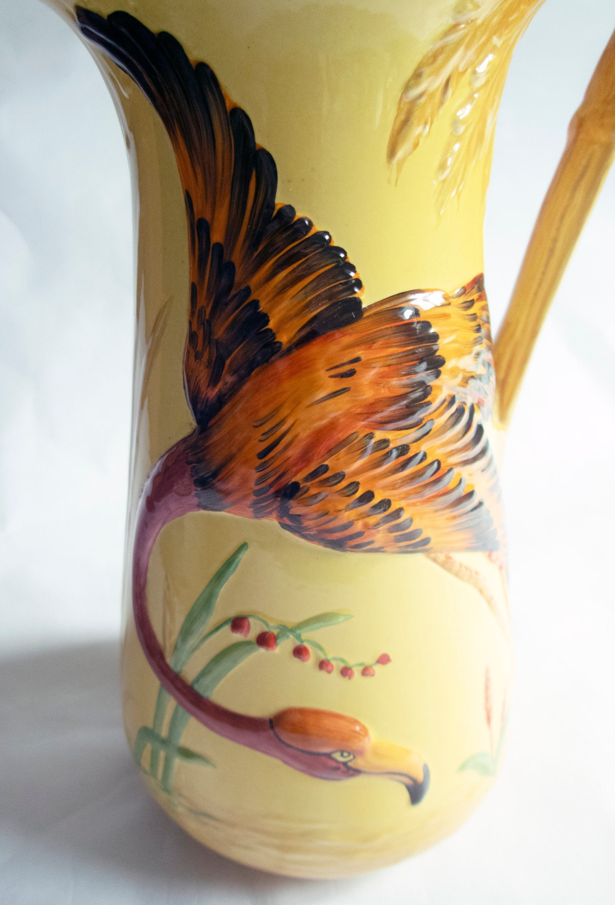 Burleigh Ware Large Flamingo Jug Art Deco Ceramics Etsy UK