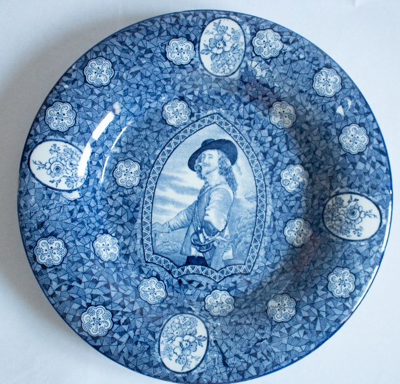 Hancock & Sons Blue and White 'britannia Ware' Plate Etsy