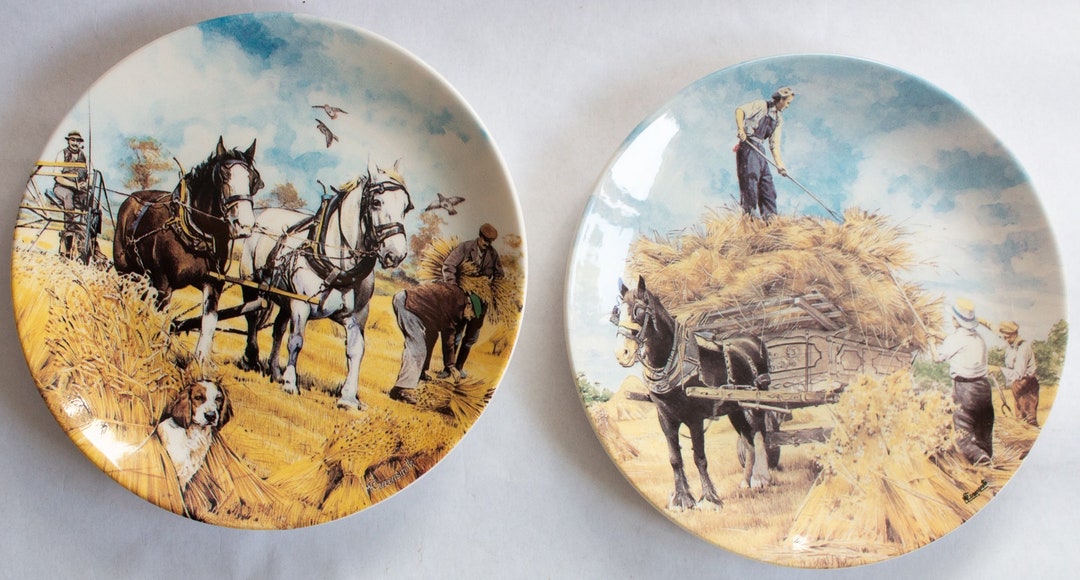 Wedgwood Banbury Mint 'working Horses' Series Collector's Plates 4