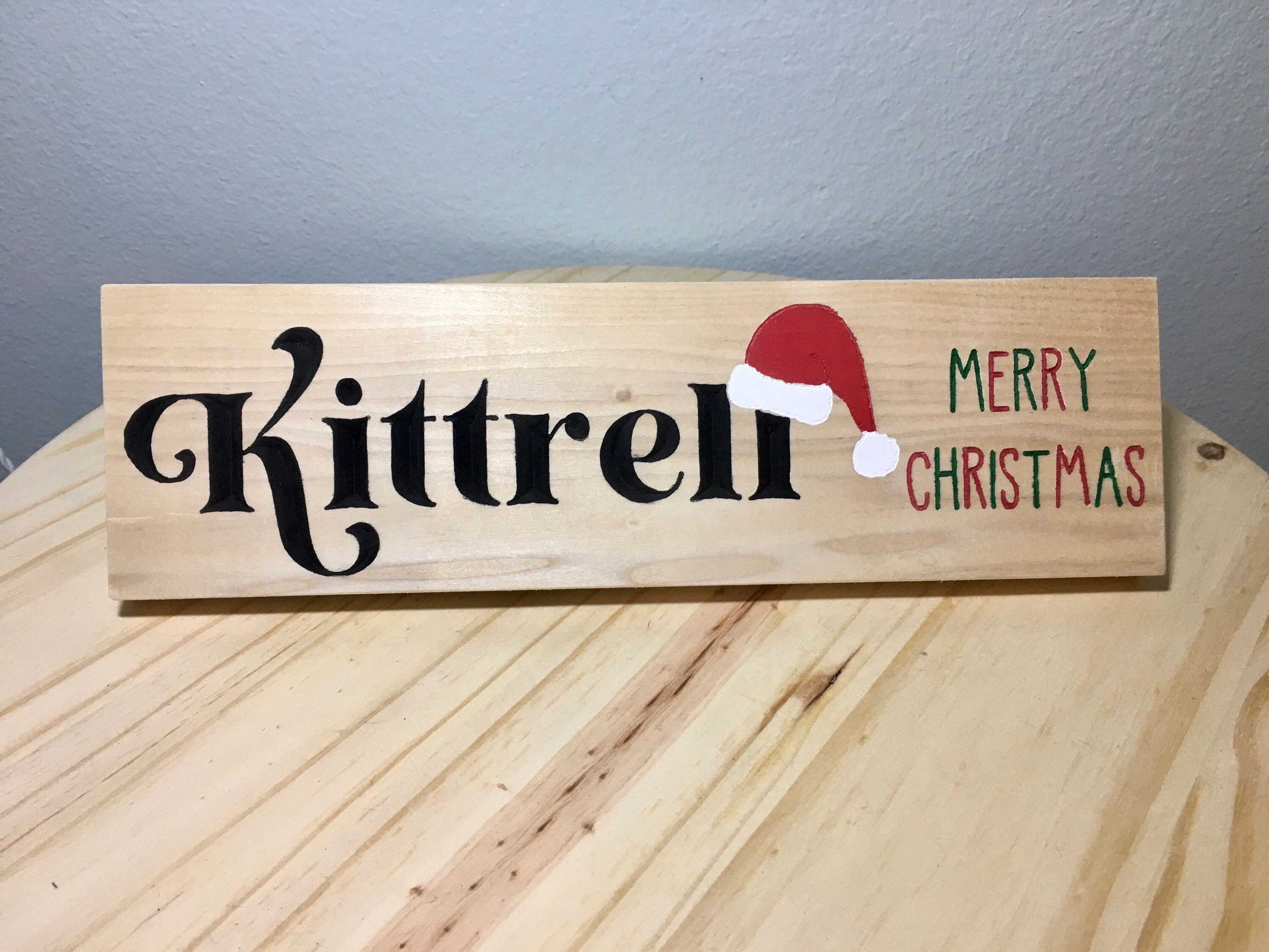 Custom Christmas Wood Sign Personalized Christmas Wall Decor Etsy