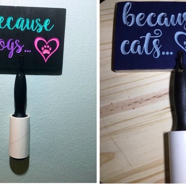 Because Cats Lint Roller Etsy
