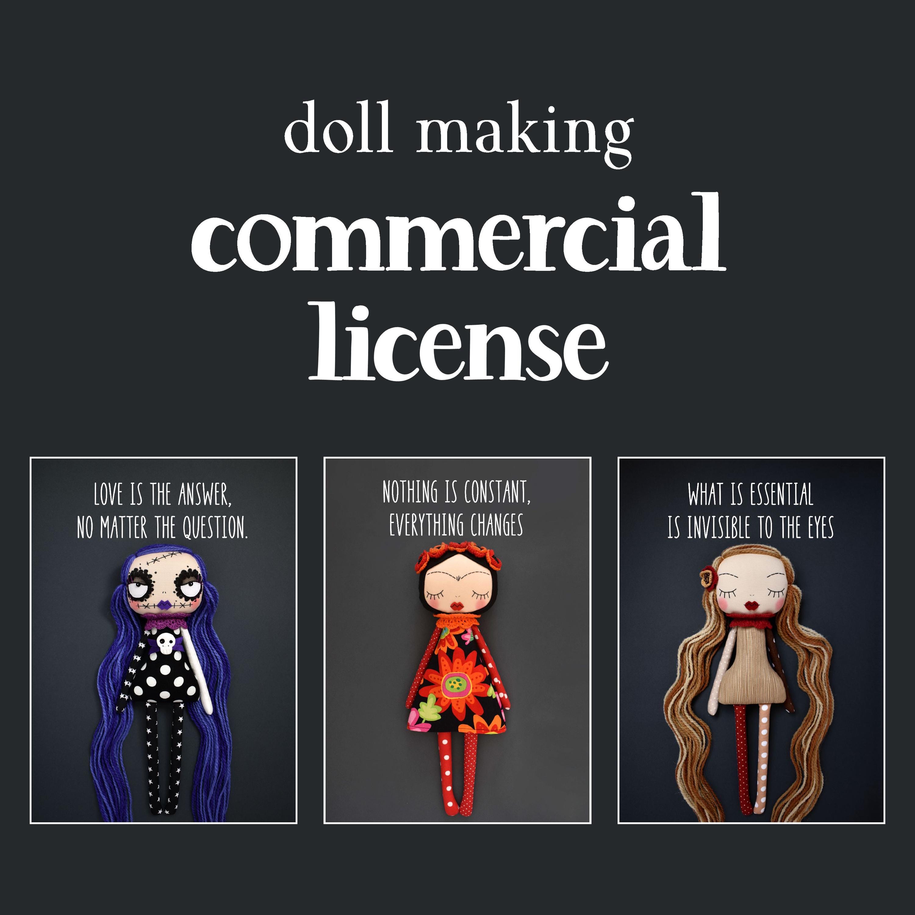 LICENZA per vendere bambole di pezza fatte a mano basate su uno