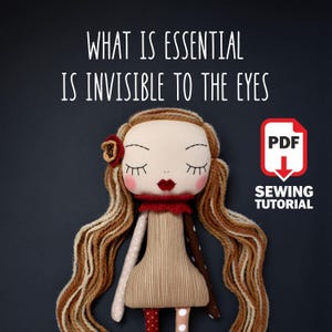 Naai-tutorial voor Brielle-pop – stapsgewijze handleiding – foto's, video's en patronen – pdf-doe-het-zelf-stoffenpop