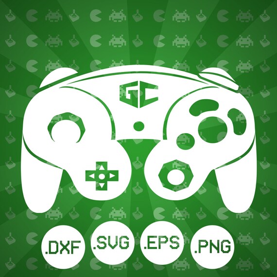 Gamecube Controller Svg Eps Png Dxf Video Game Etsy