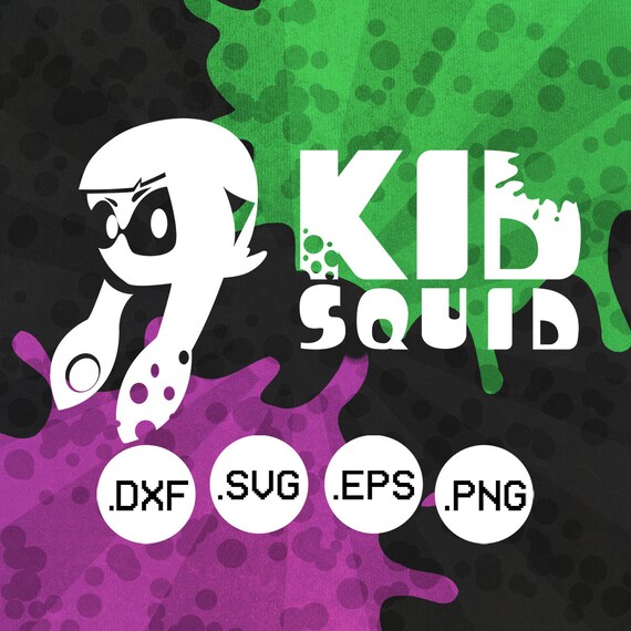 Splatoon Team Kidsquid Svg Eps Png Dxf Video Game Etsy