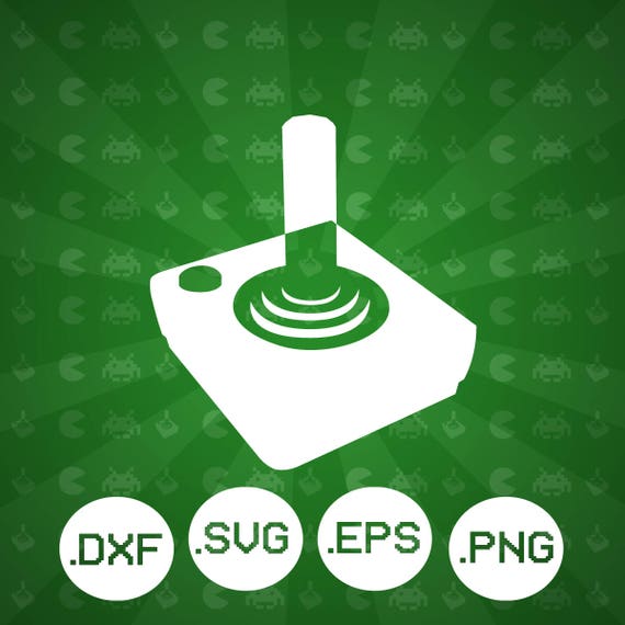 Atari Game Controller Svg Eps Png Dxf Video Game Etsy