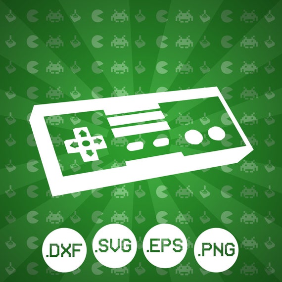 Nes Game Controller Svg Eps Png Dxf Video Game Etsy