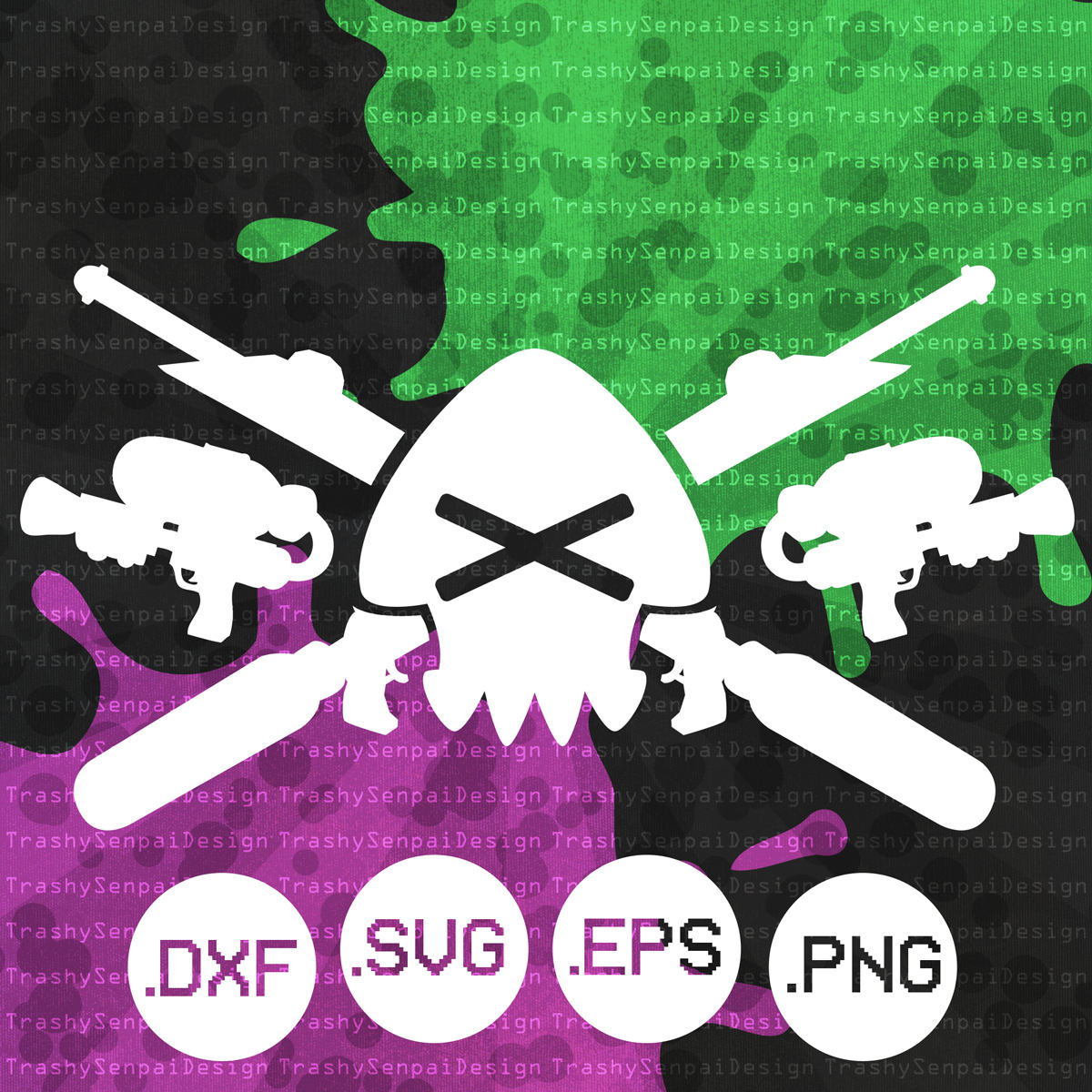 Splatoon cross squid .svg .eps .png .dxf Video game Etsy Splatoon cross squid .svg .eps .png .dxf Video game Etsy
