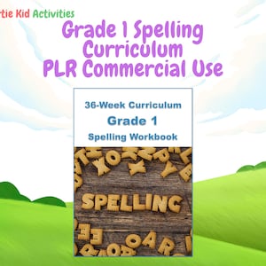 Klasse 1 Rechtschreib-Lehrplan | 36-Wochen Phonics-Programm | PLR Kommerzielle Nutzung (Digitaler Download)