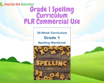 Grade 1 Spelling Curriculum | 36-Week Phonics Programme | PLR Commercial Use (Digital Download)